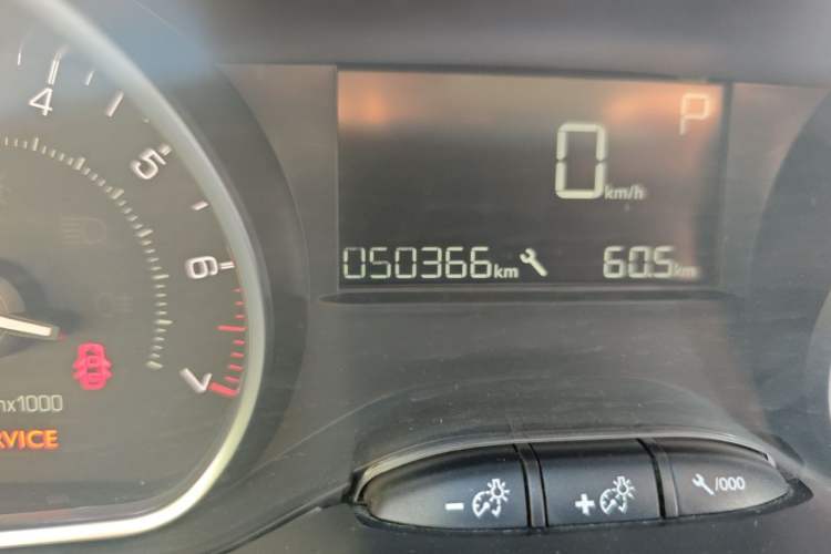 Used Peugeot 2008 2014 1.6L Automatic Fashion Edition Odometer Close Up