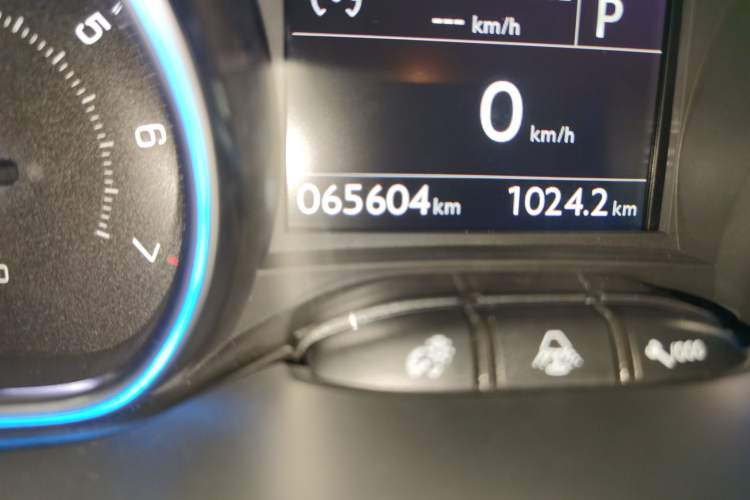 Used Peugeot 2008 2014 1.6L Automatic Navigation Edition Odometer Close Up