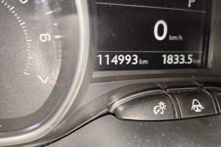 Used Peugeot 2008 2014 1.6L Automatic Navigation Edition Odometer Close Up