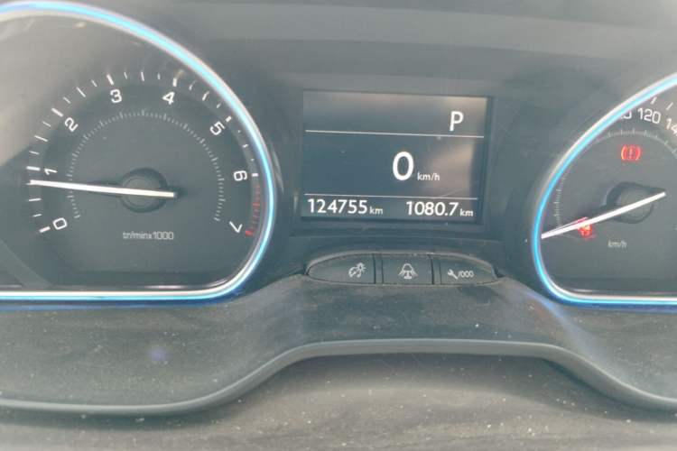 Used Peugeot 2008 2014 1.6L Automatic Navigation Edition Odometer Close Up