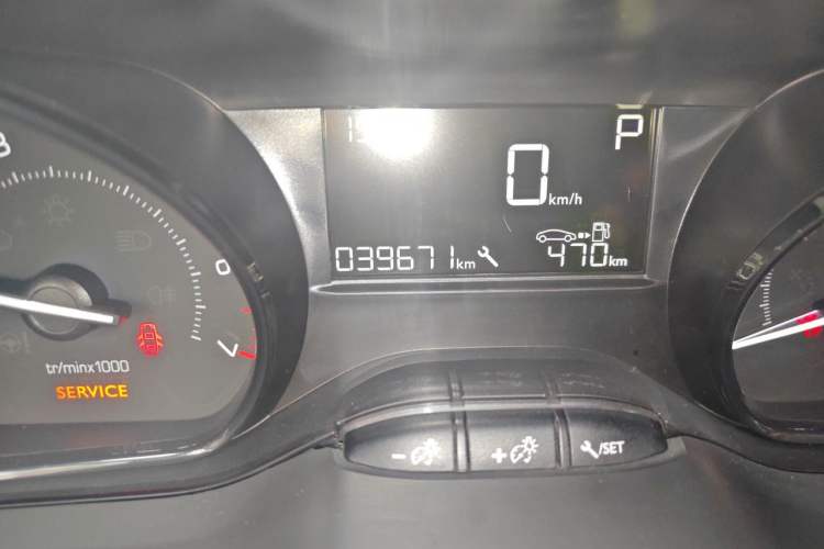 Used Peugeot 2008 2014 1.6L Automatic Trend Edition Odometer Close Up