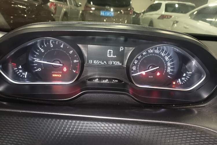 Used Peugeot 2008 2014 1.6L Automatic Fashion Edition Odometer Close Up