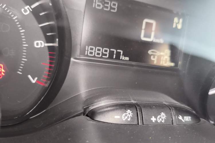 Used Peugeot 2008 2014 1.6L Automatic Trend Edition Odometer Close Up