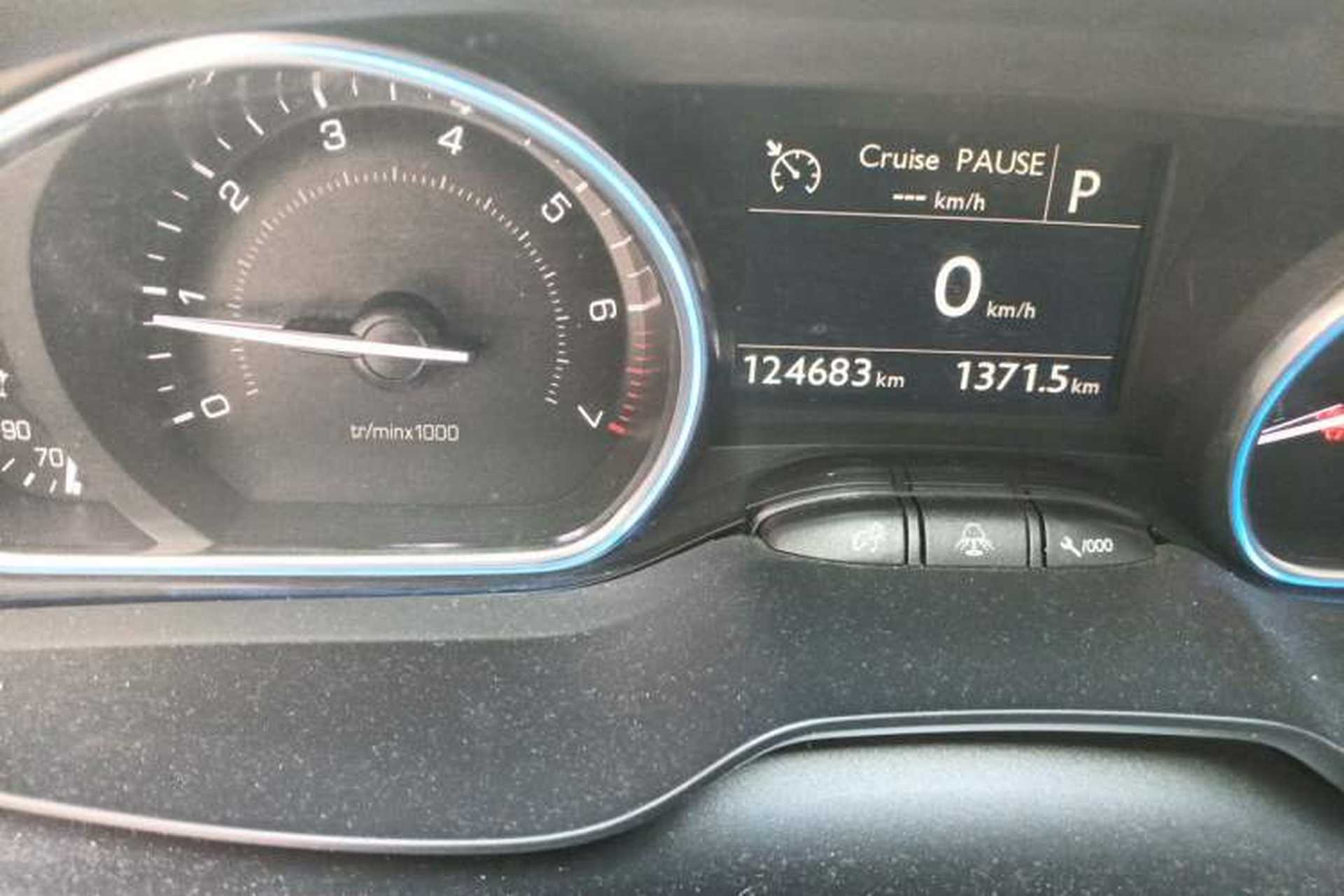 Used Peugeot 2008 2014 1.6L Automatic Navigation Edition Odometer Close Up