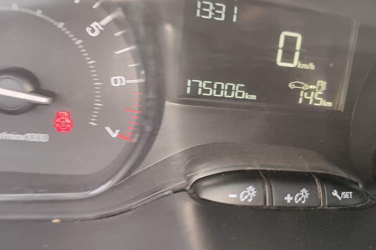 Used Peugeot 2008 2014 1.6L Manual Trend Edition Odometer Close Up
