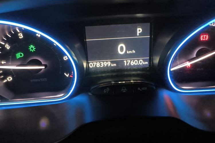 Used Peugeot 2008 2014 1.6L Automatic Navigation Edition Odometer Close Up