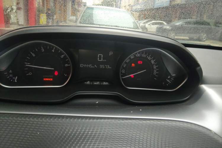 Used Peugeot 2008 2014 1.6L Automatic Navigation Edition Odometer Close Up