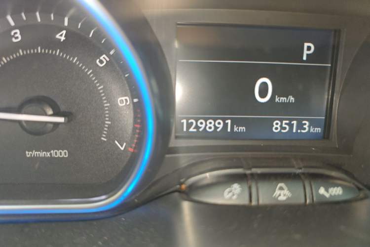 Used Peugeot 2008 2014 1.6L Automatic Navigation Edition Odometer Close Up