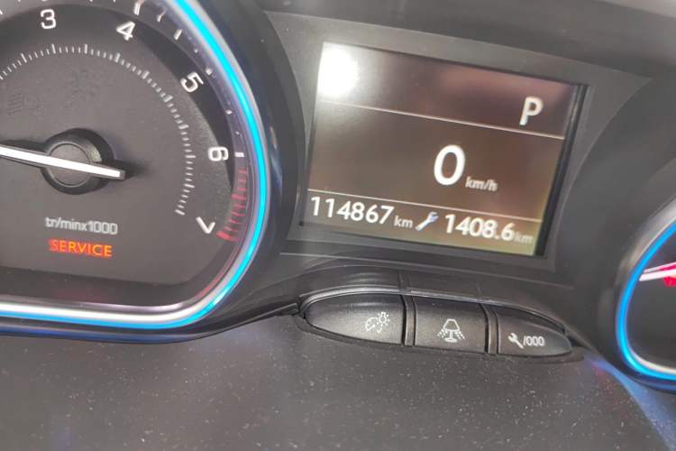Used Peugeot 2008 2014 1.6L Automatic Navigation Edition Odometer Close Up