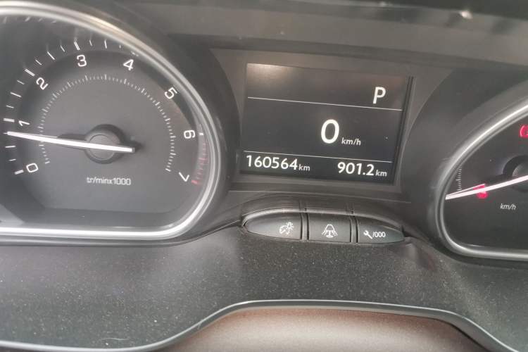 Used Peugeot 2008 2014 1.6L Automatic Navigation Edition Odometer Close Up