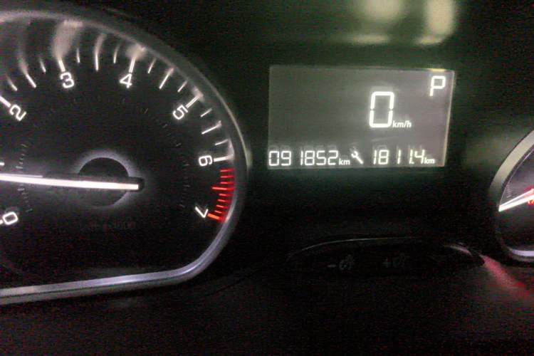 Used Peugeot 2008 2014 1.6L Automatic Fashion Edition Odometer Close Up