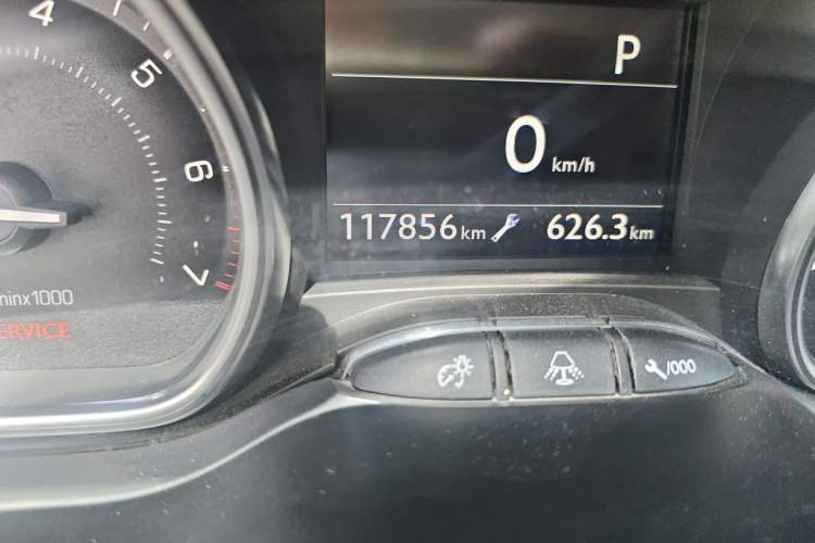 Used Peugeot 2008 2014 1.6L Automatic Navigation Edition Odometer Close Up