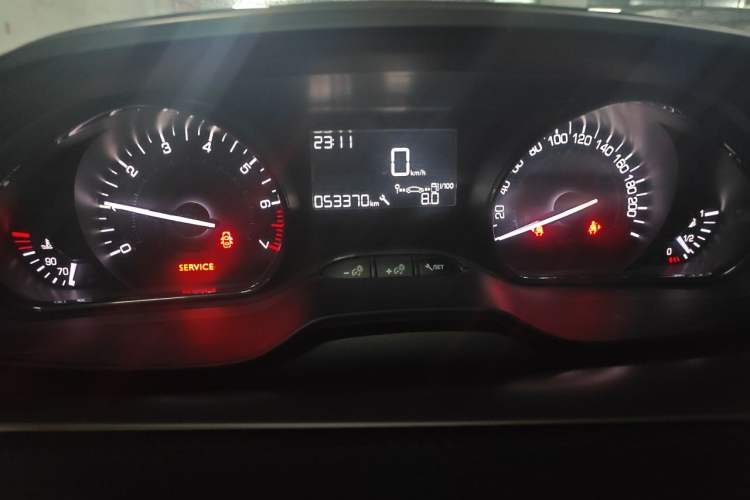 Used Peugeot 2008 2014 1.6L Manual Trend Edition Odometer Close Up