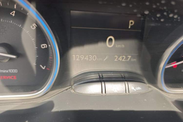 Used Peugeot 2008 2014 1.6L Automatic Navigation Edition Odometer Close Up