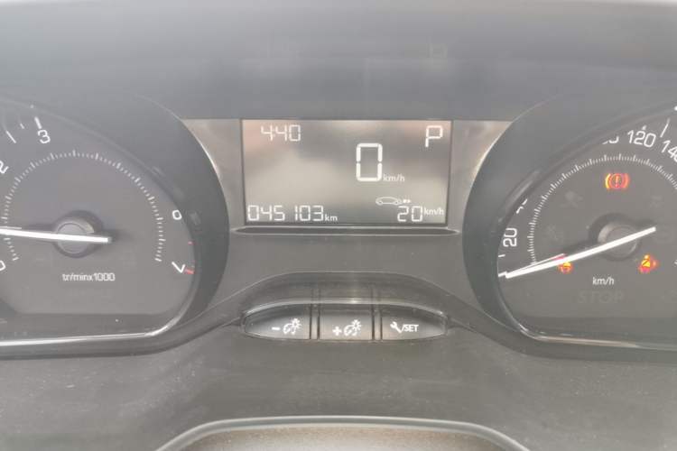 Used Peugeot 2008 2014 1.6L Automatic Trend Edition Odometer Close Up