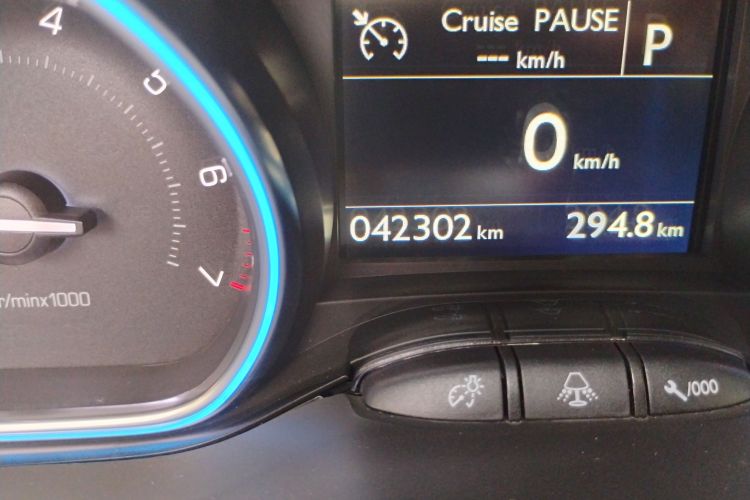 Used Peugeot 2008 2014 1.6L Automatic Navigation Edition Odometer Close Up