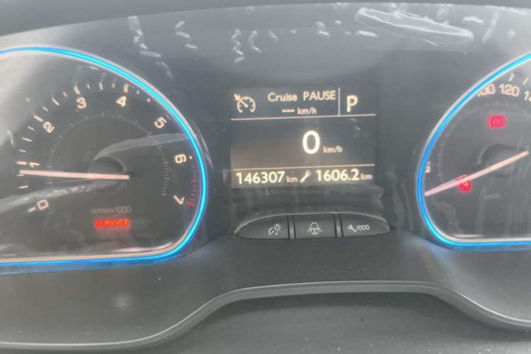 Used Peugeot 2008 2014 1.6L Automatic Navigation Edition Odometer Close Up