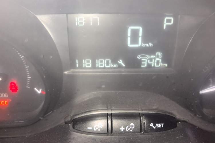 Used Peugeot 2008 2014 1.6L Automatic Trend Edition Odometer Close Up