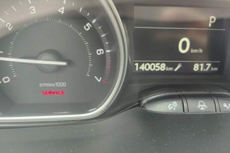 Used Peugeot 2008 2014 1.6L Automatic Navigation Edition Odometer Close Up