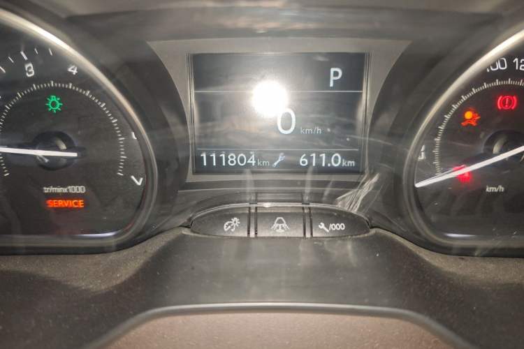 Used Peugeot 2008 2014 1.6L Automatic Excellence Edition Odometer Close Up