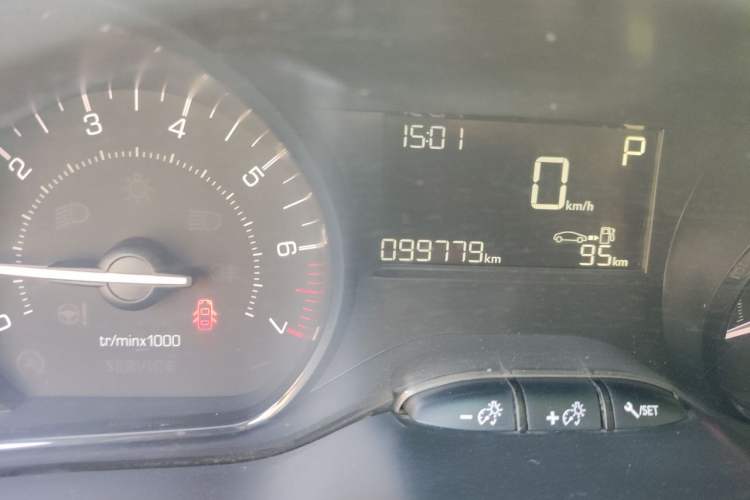 Used Peugeot 2008 2014 1.6L Automatic Trend Edition Odometer Close Up