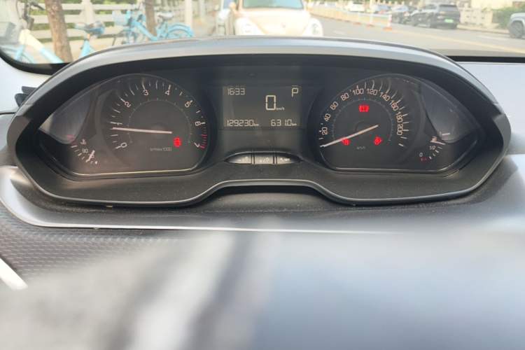 Used Peugeot 2008 2014 1.6L Automatic Trend Edition Odometer Close Up