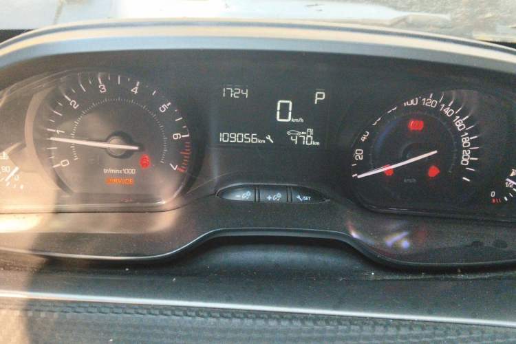 Used Peugeot 2008 2014 1.6L Automatic Trend Edition Odometer Close Up
