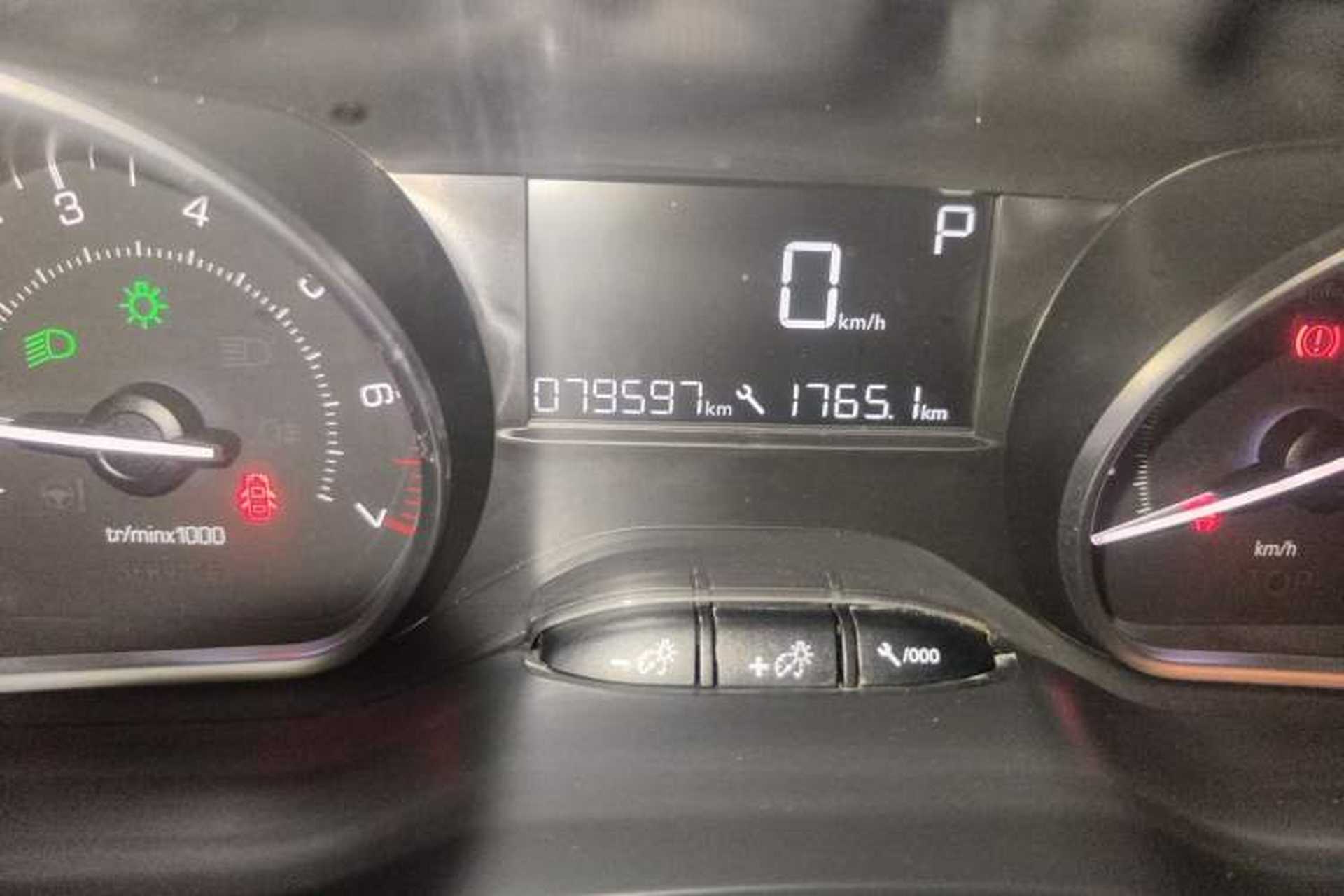 Used Peugeot 2008 2014 1.6L Automatic Navigation Edition Odometer Close Up