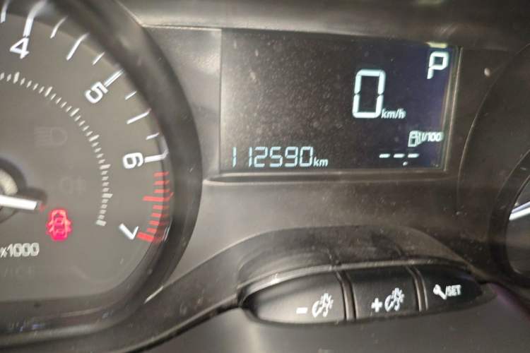Used Peugeot 2008 2014 1.6L Automatic Trend Edition Odometer Close Up