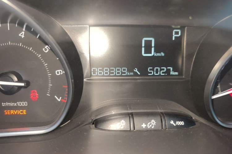 Used Peugeot 2008 2014 1.6L Automatic Trend Edition Odometer Close Up