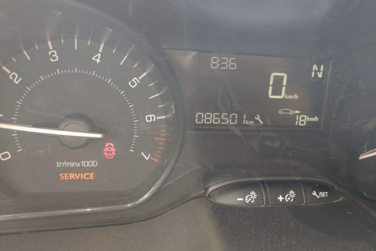 Used Peugeot 2008 2014 1.6L Automatic Trend Edition Odometer Close Up