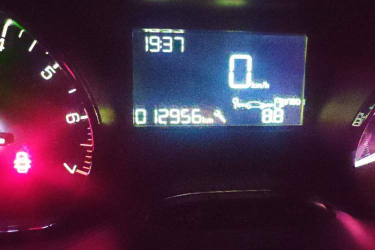 Used Peugeot 2008 2014 1.6L Manual Trend Edition Odometer Close Up