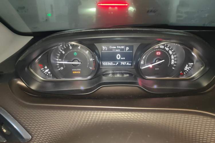 Used Peugeot 2008 2014 1.6L Automatic Navigation Edition Odometer Close Up