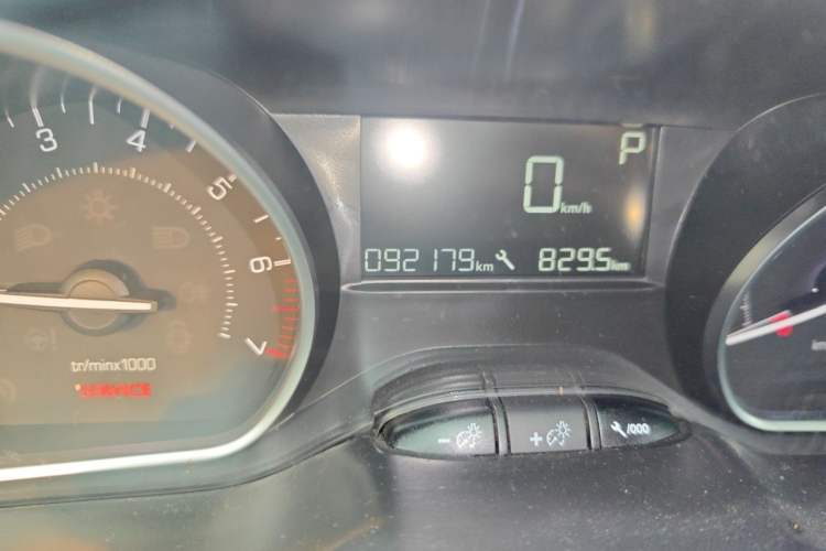 Used Peugeot 2008 2014 1.6L Automatic Excellence Edition Odometer Close Up
