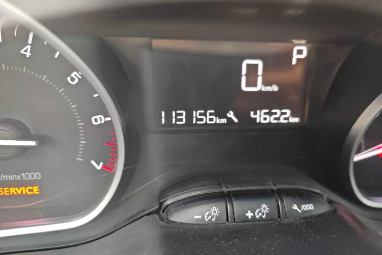 Used Peugeot 2008 2014 1.6L Automatic Fashion Edition Odometer Close Up