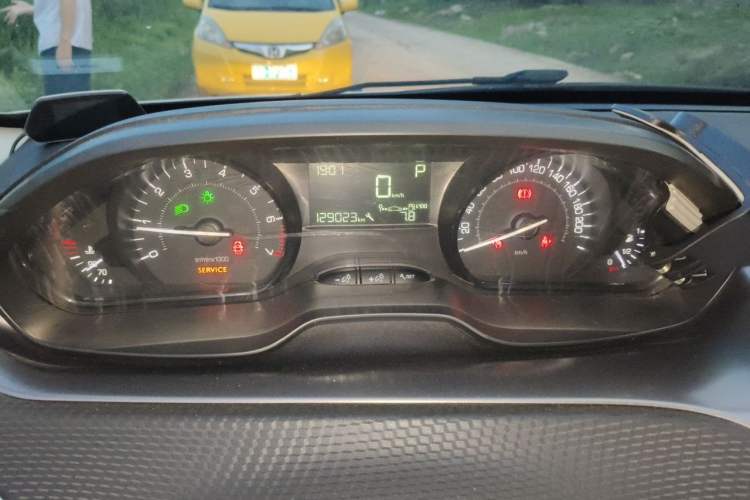 Used Peugeot 2008 2014 1.6L Automatic Trend Edition Odometer Close Up