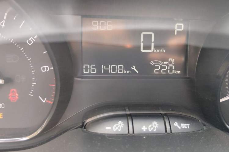 Used Peugeot 2008 2014 1.6L Automatic Trend Edition Odometer Close Up