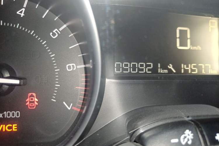 Used Peugeot 2008 2014 1.6L Automatic Fashion Edition Odometer Close Up