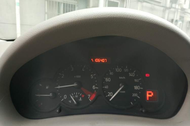Used Peugeot 206 2007 1.6L Automatic Active Version Odometer Close Up