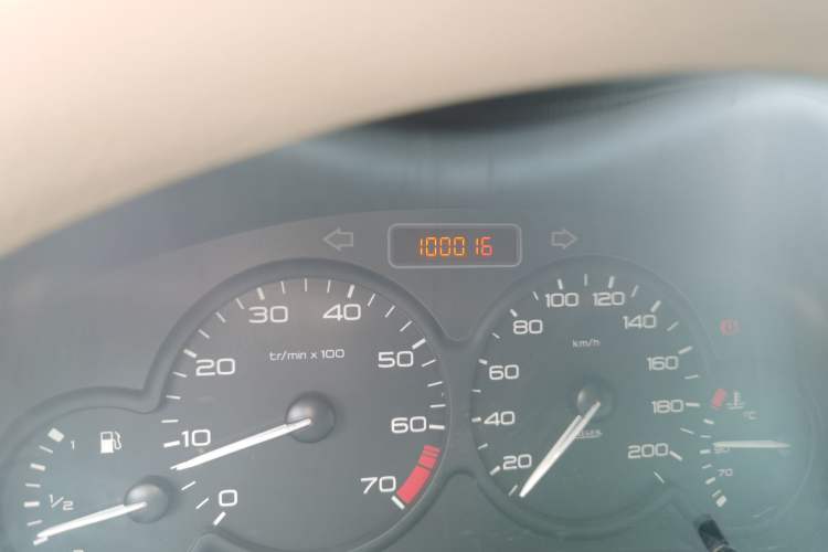 Used Peugeot 206 2007 1.4L Manual Thrill Edition Odometer Close Up