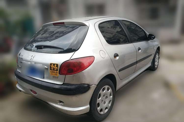 Used Peugeot 206 2007 1.6L Automatic Active Version Rear Right 45 Deg