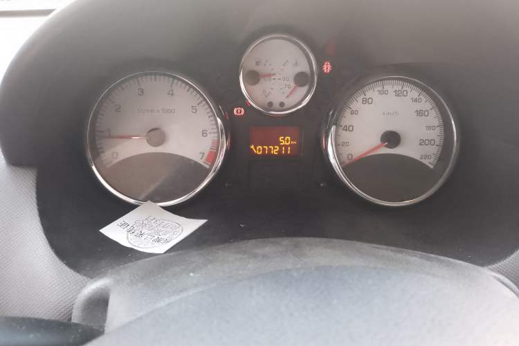 Used Peugeot 207 2010 Hatchback 1.6L Manual Prestige Edition Odometer Close Up