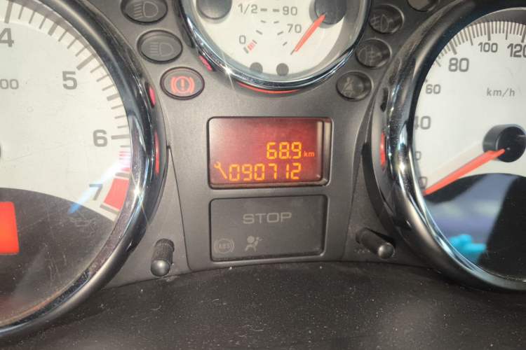 Used Peugeot 207 2010 Hatchback 1.6L Automatic Yule Edition Odometer Close Up