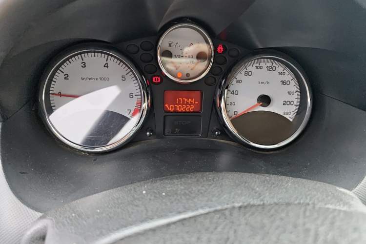 Used Peugeot 207 2010 Sedan 1.4L Manual Enjoy Edition Odometer Close Up