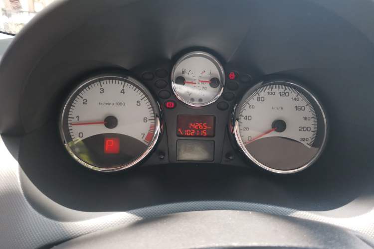 Used Peugeot 207 2011 Sedan 1.6L Automatic Yule Edition Odometer Close Up