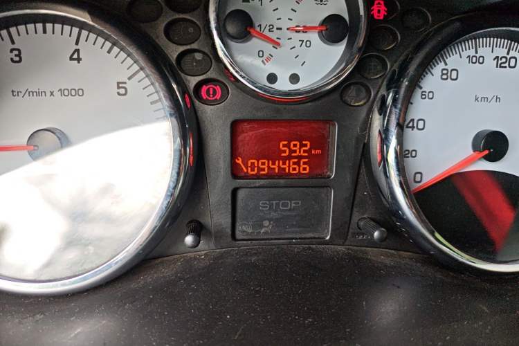 Used Peugeot 207 2011 Sedan 1.4L Manual Yule Edition Odometer Close Up