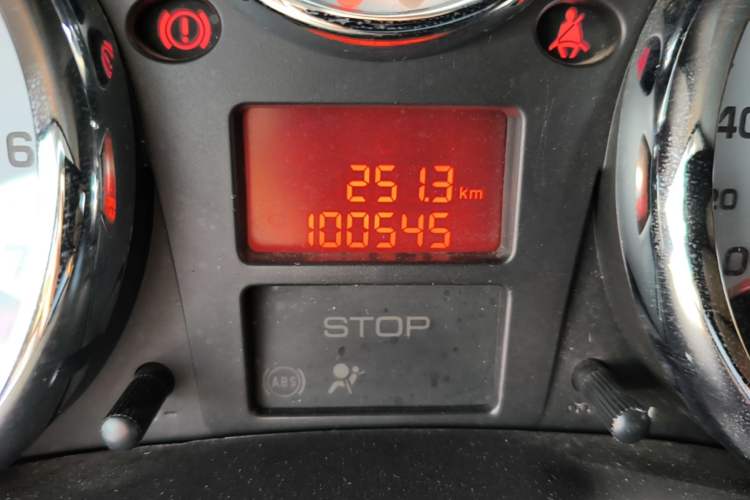 Used Peugeot 207 2011 Hatchback 1.4L Manual Yule Edition Odometer Close Up