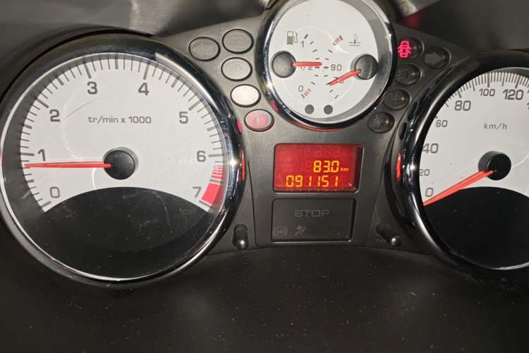 Used Peugeot 207 2011 Hatchback 1.4L Manual Yule Edition Odometer Close Up