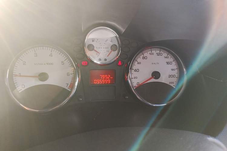 Used Peugeot 207 2011 Sedan 1.4L Manual Yule Edition Odometer Close Up