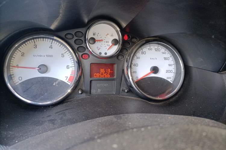 Used Peugeot 207 2011 Sedan 1.4L Manual Yule Edition Odometer Close Up